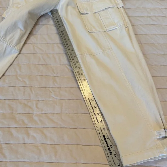 Pistola Morgan Cargo High Rise‎ Pants in Cream - size 25 - Picture 12 of 15